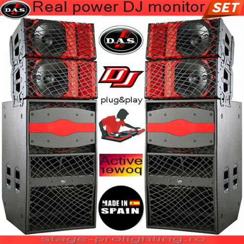 D.A.S. Real power DJ monitor SET D.A.S. Real power DJ monitor SET